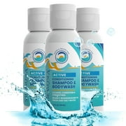 Stream2Sea Reef Safe All Natural Organic Travel Size 3 in 1 Shampoo, Conditioner \u0026 Body Wash, 3 Pack